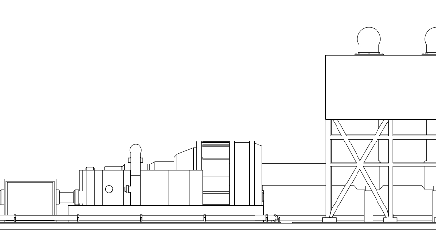 Abstract crop of a blue-print-style engineering diagram.